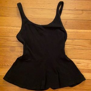 Black Peplum Top